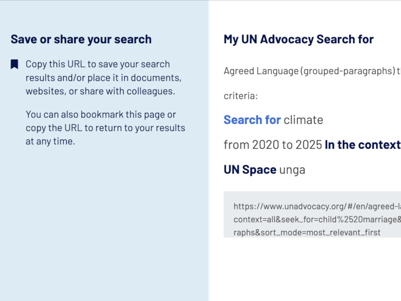 Feature: save search criteria