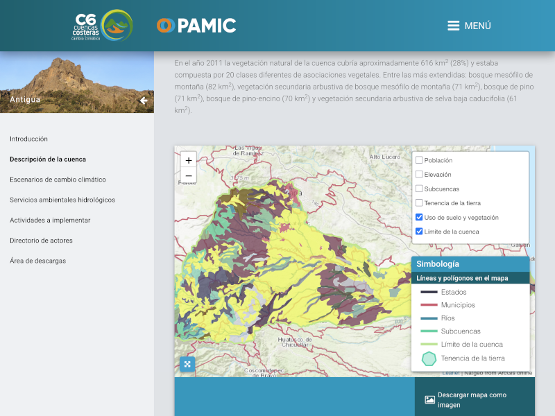 Screen with research details